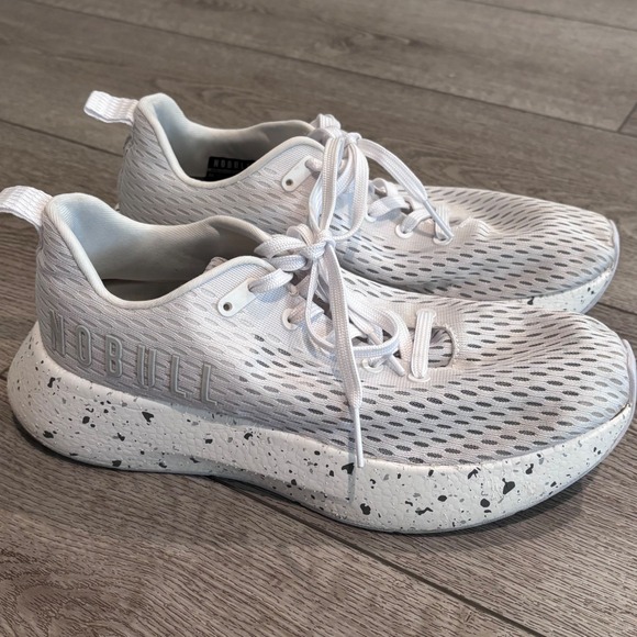 NOBULL Other - NOBULL Ripstop Runner Mens 9.5 Womens 11 Grey White‎ Speckled Athletic Sneakers